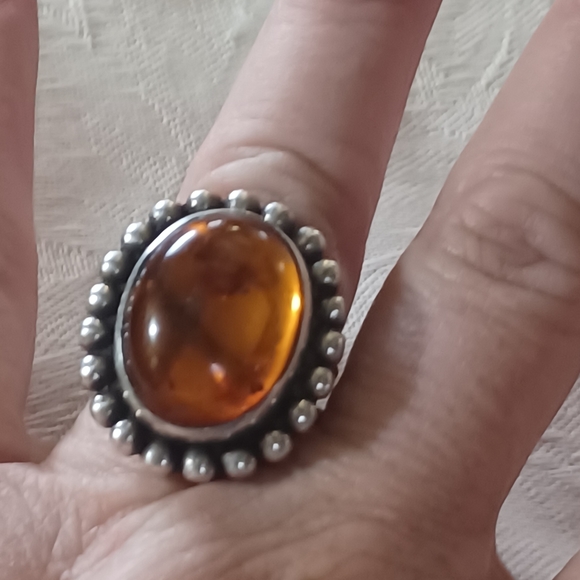 Stephen Dweck Amber Ring, Sterling Silver, Size 6.5 - Picture 10 of 12